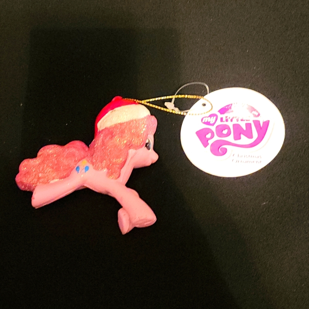 Kurt ADLER MY LITTLE PONY PINK PINKIE PIE Christmas Tree ORNAMENT SPARKLES NWT